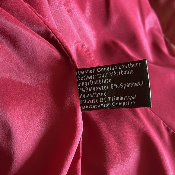 Danier Red Leather Blazer - Picture 5 of 5